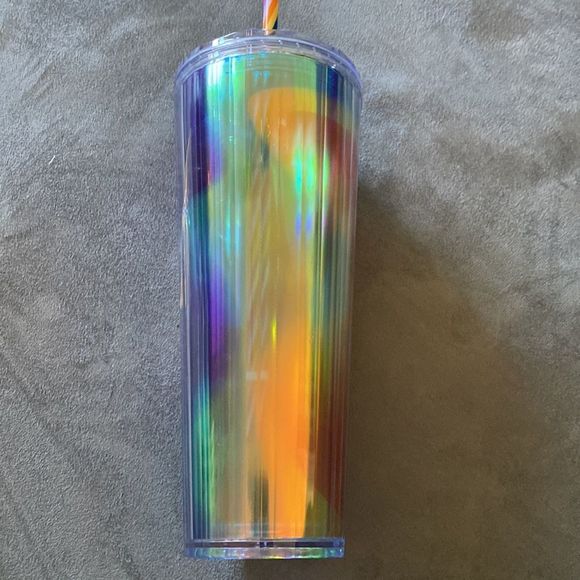 Starbucks Cup 24 Ounce Venti Cold Cup Rainbow Colored - Picture 3 of 9